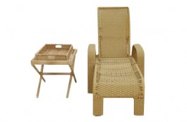 Conjunto Espreguiçadeira Com Bandeja